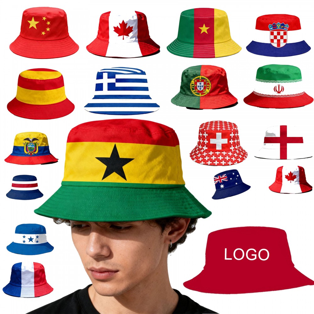Sports Event Cheering Bucket Hat with Logo