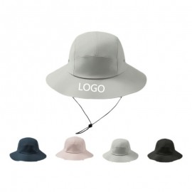 Logo Branded Recycled Polyester Waterproof Bucket Hat