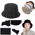 Custom Imprinted Plain Knit Bucket Hat for Women