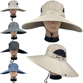 Promotional Super Large Adjustable 6" Wide Brim Foldable Caps