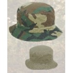 Washed & Reversible Camo Bucket Hat with Logo