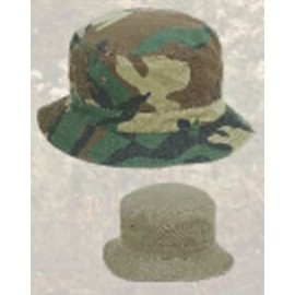 Washed & Reversible Camo Bucket Hat with Logo  Washed & Reversible Camo Bucket Hat with Logo