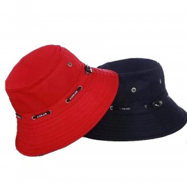 Logo Branded Unisex Round Brim Bucket Hat