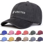 Washed Cotton Twill Baseball Cap with Logo