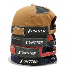 Promotional Adjustable Cotton Patched Skull Cap Worker Sailor Cap