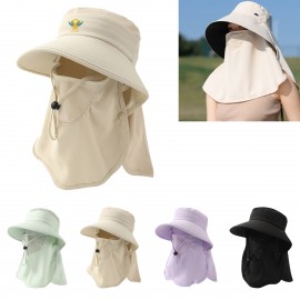 Women's Outdoor Full Coverage Sun Protection Bucket Hat with Logo