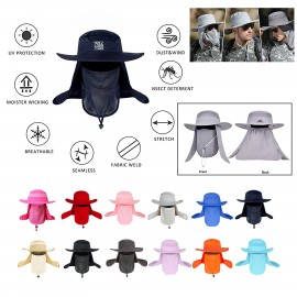 Personalized Outdoor Sun Protection Fisherman Hat With Mask