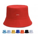 Cotton Twill Bucket Hat with Logo