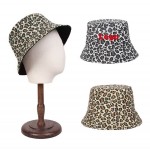 100% Premium Cotton Blend Twill Outdoor Leopard-Print Bucket Hat with Logo