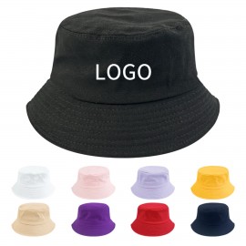 Premium 100% Cotton Bucket Hat with Logo  Premium 100% Cotton Bucket Hat with Logo