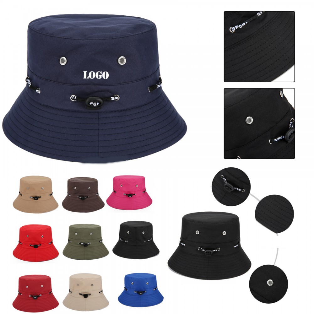 Bucket Hat w/Air Vent Custom Imprinted Bucket Hat w/Air Vent Custom Imprinted