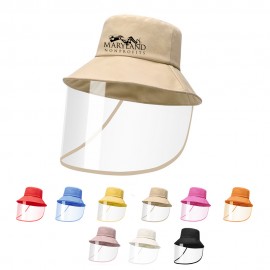 Logo Branded Adults Bucket Hat With Face Shield