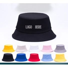 Custom Cotton Fisherman Bucket Sun Hat with Logo  Custom Cotton Fisherman Bucket Sun Hat with Logo