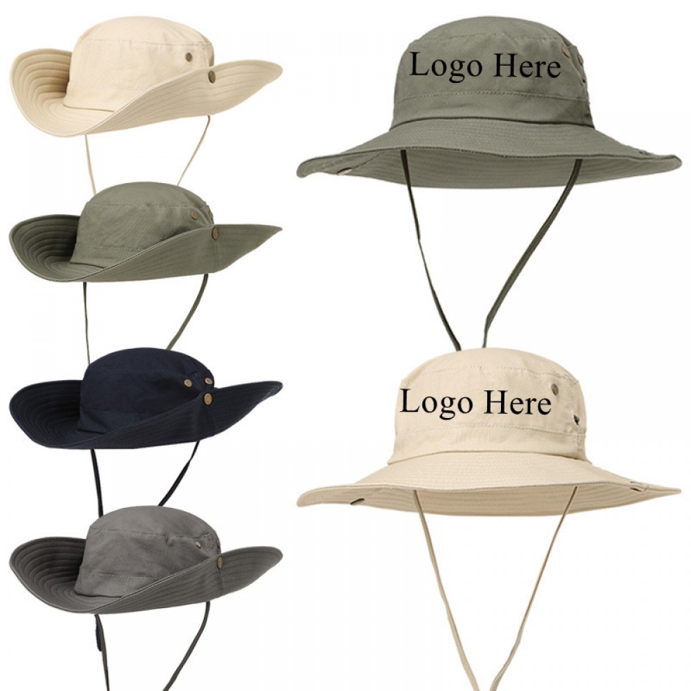 Visor Bucket Hat with Logo