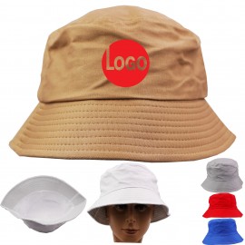 Custom Foldable 100% Cotton Free Size Bucket Hats with Logo  Custom Foldable 100% Cotton Free Size Bucket Hats with Logo