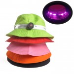 Promotional LED Flashlight Bucket Fishing Hat