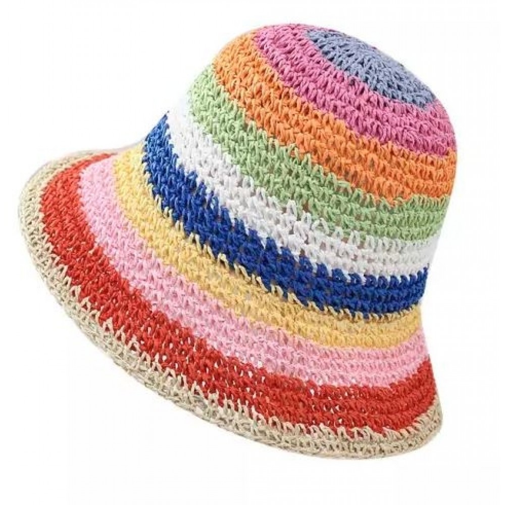 Rainbow Bucket Hat with Logo