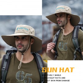 Personalized UPF50+ Waterproof Super Wide Brim Bucket Hat