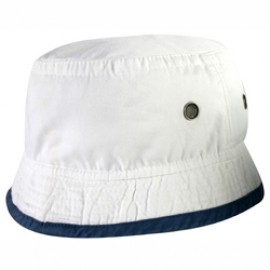 HeadShots Two Tone Cotton Washed Bucket Hat with Logo