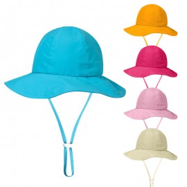 Embroidered Toddler Wide Brim Sun Cap Bucket Hat  Embroidered Toddler Wide Brim Sun Cap Bucket Hat