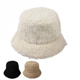 Promotional Lambs Wool Winter Bucket Hat For Women