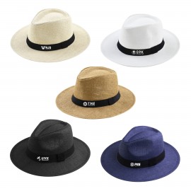Embroidered Panama Hat  Embroidered Panama Hat