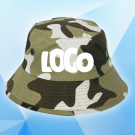 Embroidered Camouflage Military Bucket Hat  Embroidered Camouflage Military Bucket Hat