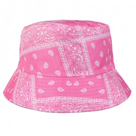 Promotional #59 Retro Flower Printed Bucket Hat Free Style Foldable Basin Hat
