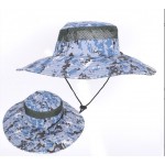Summer Camouflage Beach Bucket Hat with Logo