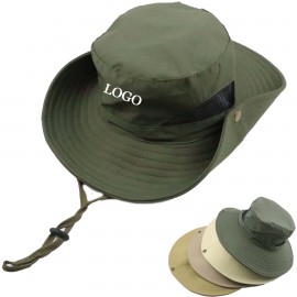 Bucket Hats With String Wide Brim with Logo  Bucket Hats With String Wide Brim with Logo