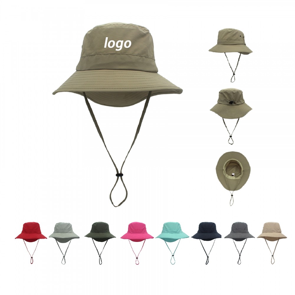 Custom Imprinted Bucket Hat With Adjustable Strap