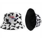 Milk Cow Pattern Bucket Hats Cap with Logo