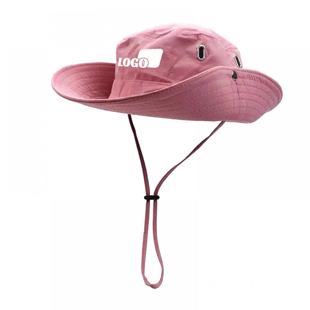 Custom Outdoor Fishing Wide Brim Sun Bucket Hat
