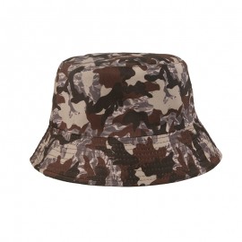 #5 Camo Pattern Basin Cap Bucket Hat with Logo