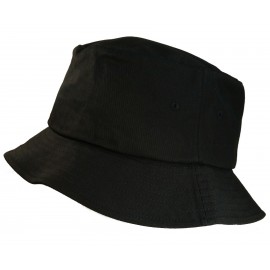 Big Size Black Flexfit Bucket Hat 3XL - 4XL with Logo