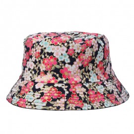 Flower Pattern #4 Sun Hat Breathable Basin Hat Beach Hat Fisherman Hat Bucket Hat with Logo