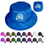 Foldable Polyester Bucket Hat With Pouch with Logo