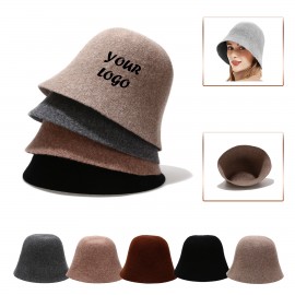 Wool Bucket Hat Branded  Wool Bucket Hat Branded
