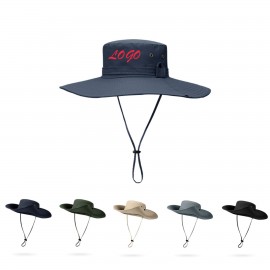 UV Sun Hat  Quick-Dry, Waterproof & Breathable Wide-Brim Fishing Cap with Logo