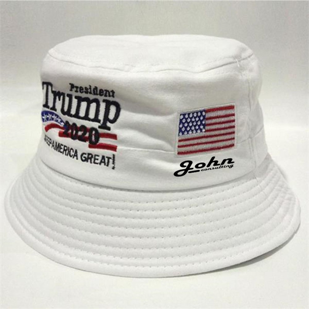 Donald Trump Election Fisherman Hat Logo Printed Donald Trump Election Fisherman Hat Logo Printed
