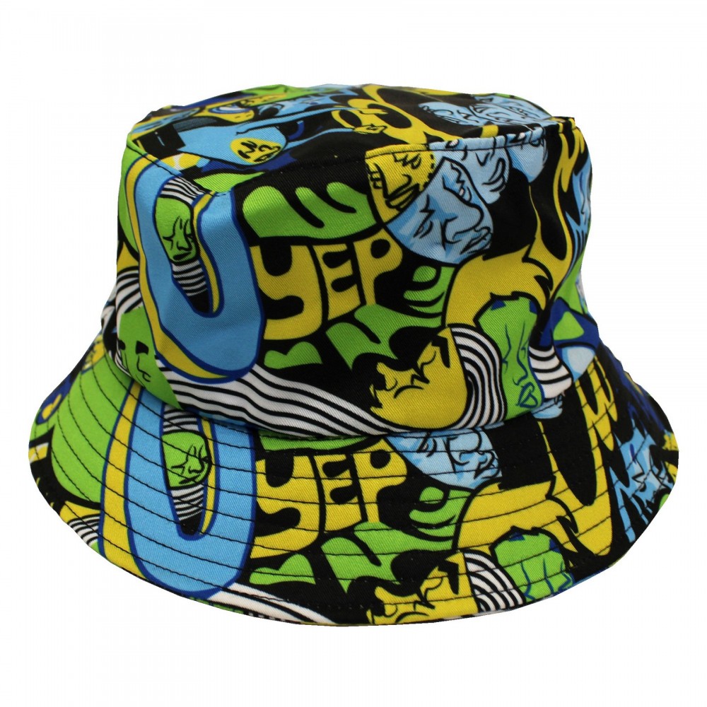 Full Color Summer Beach Bucket Hat with Logo