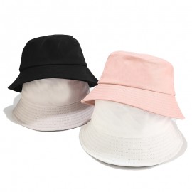 Pure Color Unisex Sun Cap with Logo