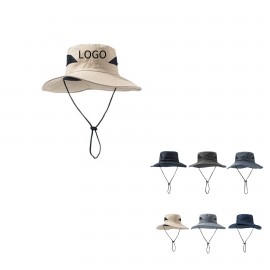 Breathable Mesh Boonie Hat with Logo  Breathable Mesh Boonie Hat with Logo