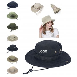 Wide Brim Sunshade Hat with Logo
