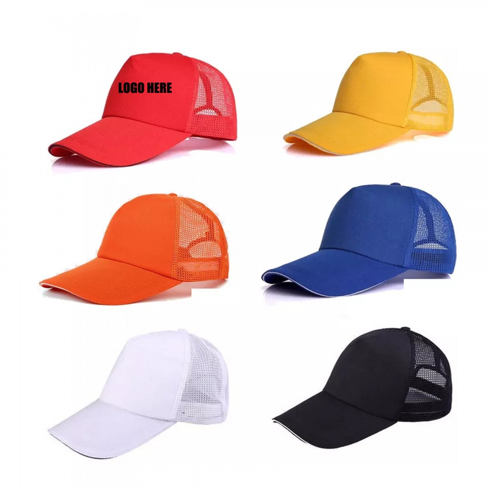 Economical Adjustable Foam Mesh Baseball Cap Trucker Sun Hat with Logo
