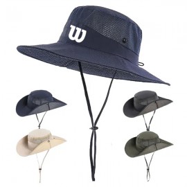 Promotional Men's Outdoor Fishing Sun Bucket Hat with Mesh Top