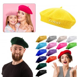 Branded Women Wool Beret Hat