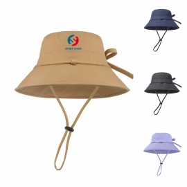 Bowknot Fisherman Hat for Women with Logo