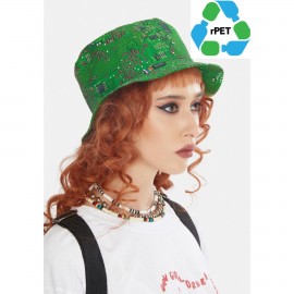 Logo Branded rPET Recycled 100% Polyester Sublimation Reversible Bucket Hat