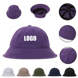 Washed Fisherman Hat Logo Printed  Washed Fisherman Hat Logo Printed